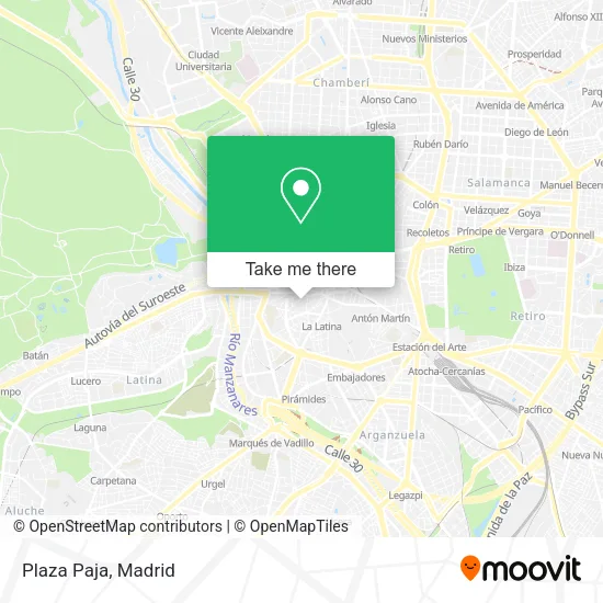 Plaza Paja map