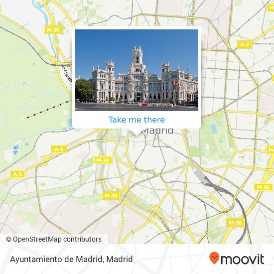 Ayuntamiento de Madrid map