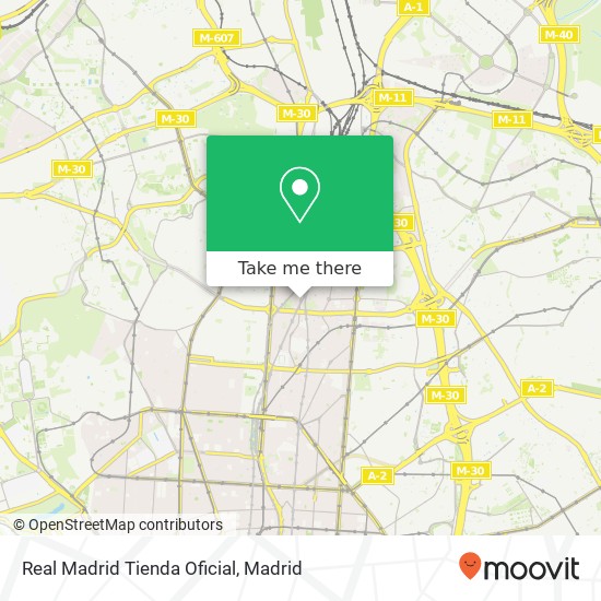 Real Madrid Tienda Oficial map