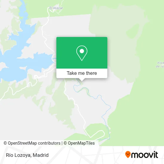 Río Lozoya map