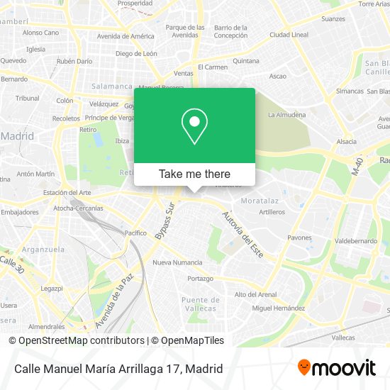 mapa Calle Manuel María Arrillaga 17