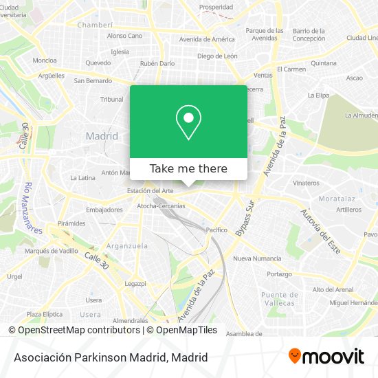 Asociación Parkinson Madrid map