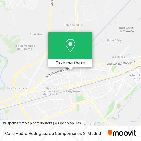 mapa Calle Pedro Rodríguez de Campomanes 2