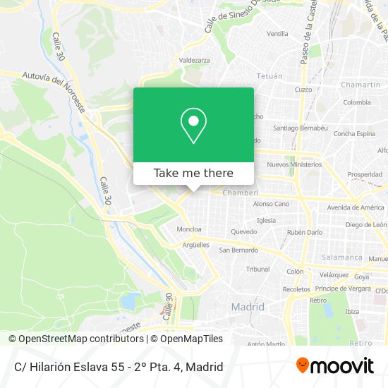 How to get to C/ Hilarión Eslava 55 - 2º Pta. 4 in Madrid by Bus, Metro or  Train?