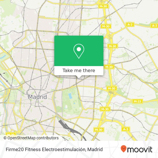 mapa Firme20 Fitness Electroestimulación