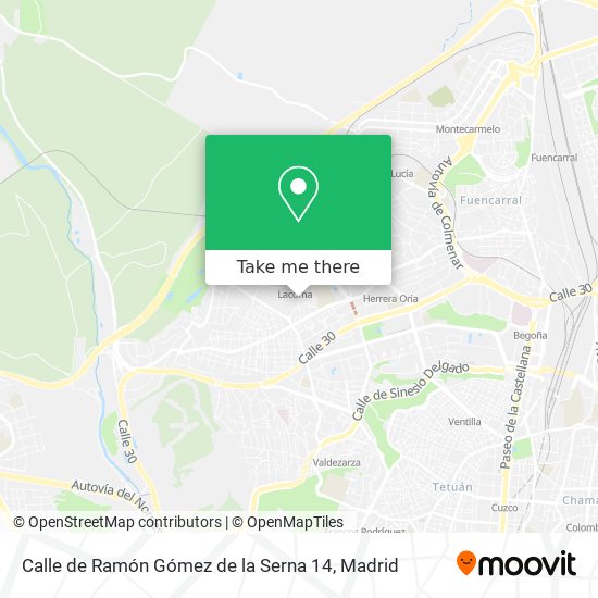 Calle de Ramón Gómez de la Serna 14 map