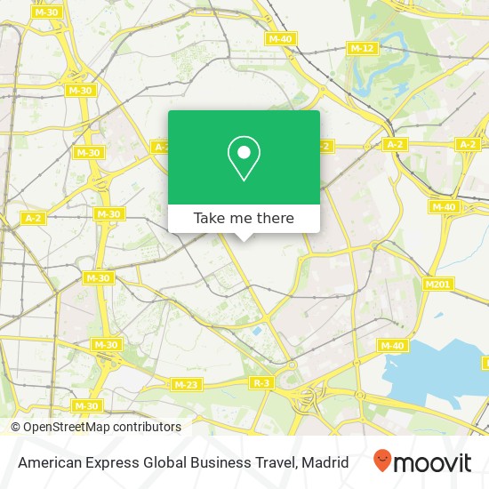 mapa American Express Global Business Travel