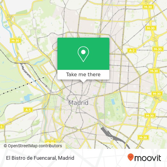El Bistro de Fuencaral map