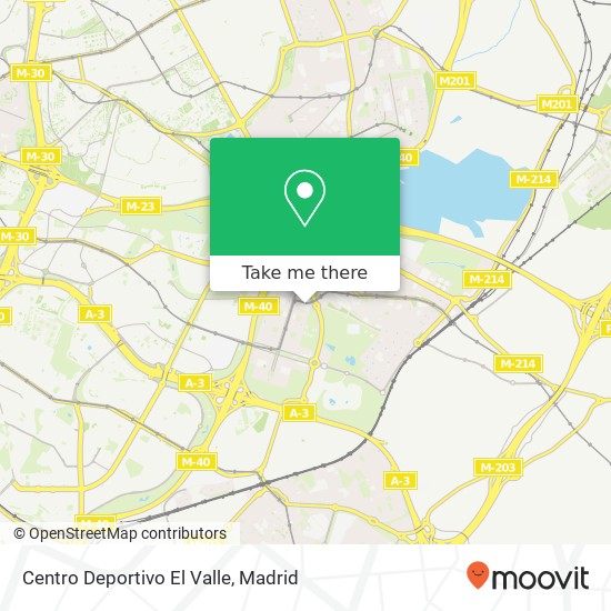 Centro Deportivo El Valle map