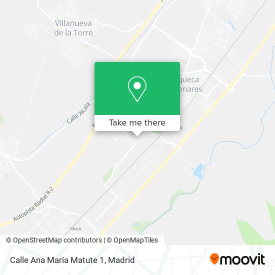 mapa Calle Ana María Matute 1