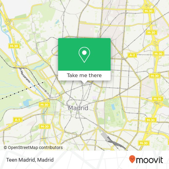 Teen Madrid map