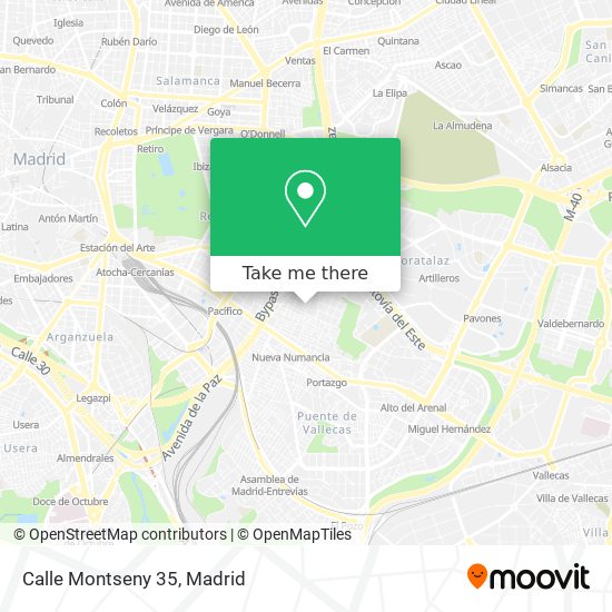 mapa Calle Montseny 35