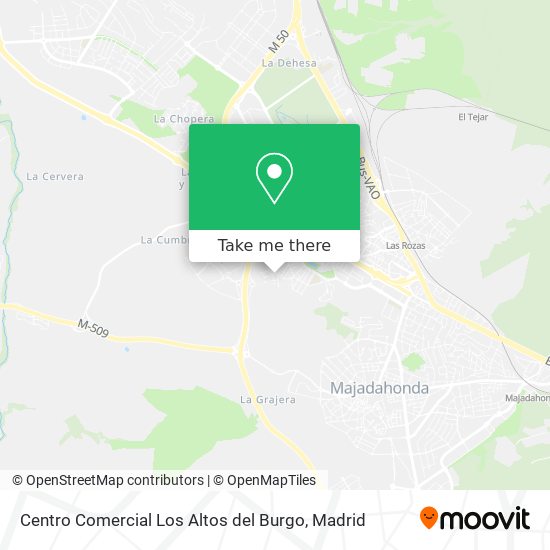 Centro Comercial Los Altos del Burgo map
