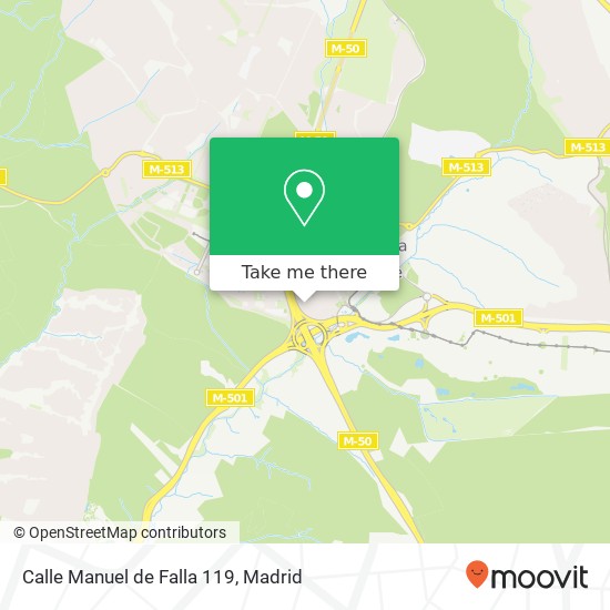 mapa Calle Manuel de Falla 119