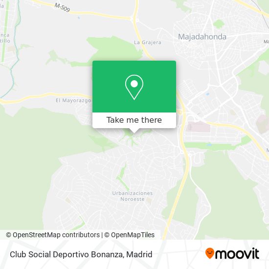 Club Social Deportivo Bonanza map