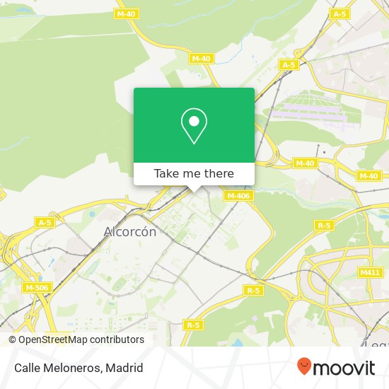 mapa Calle Meloneros