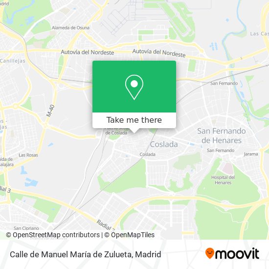 mapa Calle de Manuel María de Zulueta