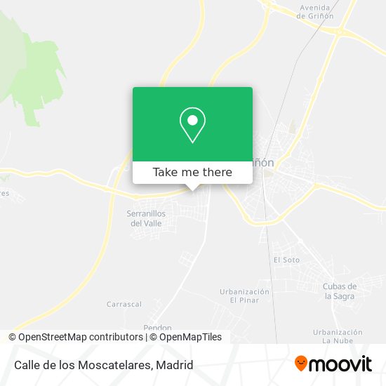 Calle de los Moscatelares map