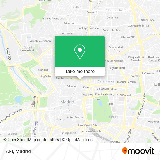 mapa AFI
