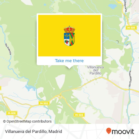 Villanueva del Pardillo map