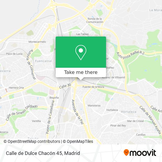 Calle de Dulce Chacón 45 map