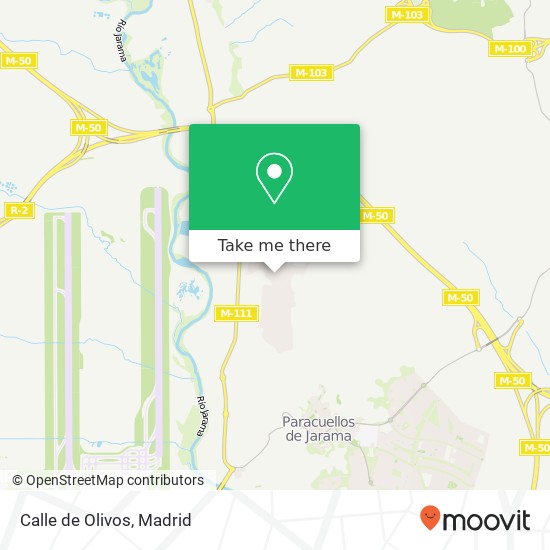 Calle de Olivos map