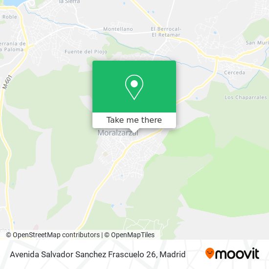 mapa Avenida Salvador Sanchez Frascuelo 26