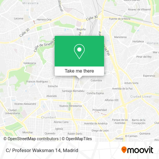 C/ Profesor Waksman 14 map
