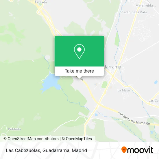 Las Cabezuelas, Guadarrama map