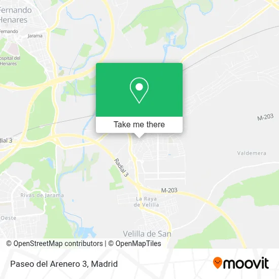Paseo del Arenero 3 map