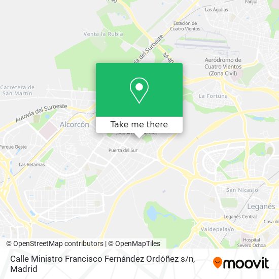 mapa Calle Ministro Francisco Fernández Ordóñez s / n