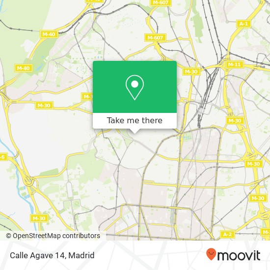 Calle Agave 14 map