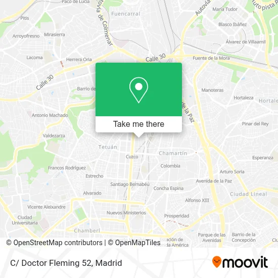 C/ Doctor Fleming 52 map