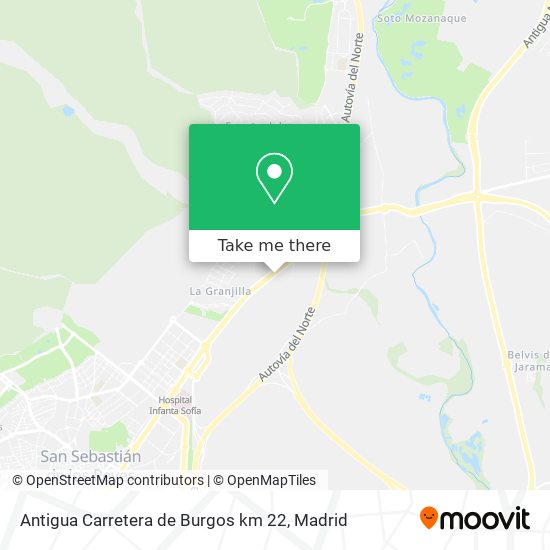 Antigua Carretera de Burgos km 22 map