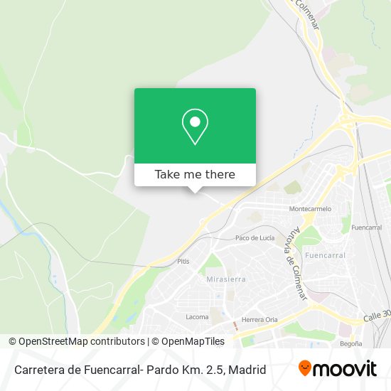 Carretera de Fuencarral- Pardo Km. 2.5 map