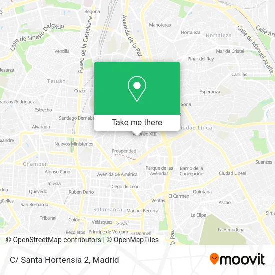 C/ Santa Hortensia 2 map