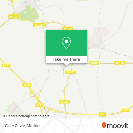 mapa Calle Olivar