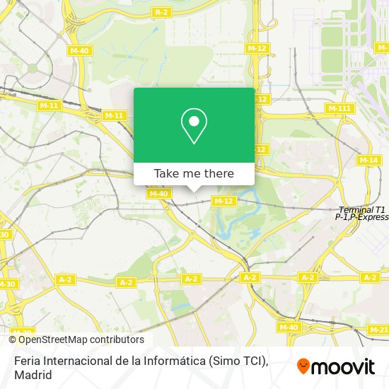 Feria Internacional de la Informática (Simo TCI) map