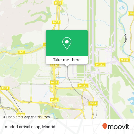 madrid arrival shop map