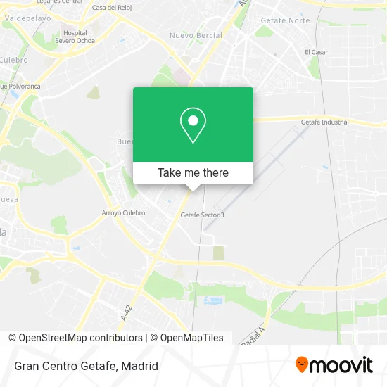 Gran Centro Getafe map
