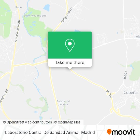 Laboratorio Central De Sanidad Animal map