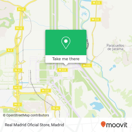 Real Madrid Oficial Store map