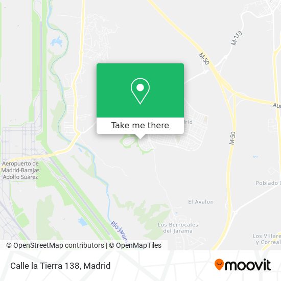 mapa Calle la Tierra 138