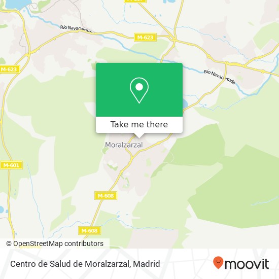 mapa Centro de Salud de Moralzarzal