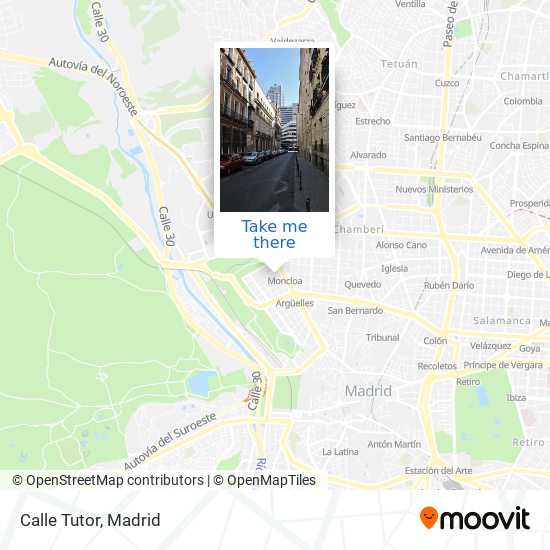 Calle Tutor map