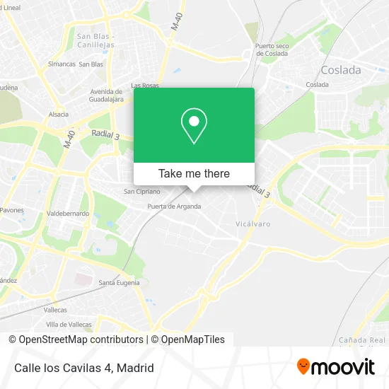 Calle los Cavilas 4 map