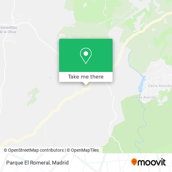 mapa Parque El Romeral