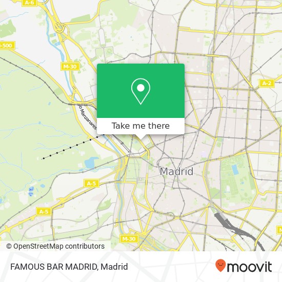mapa FAMOUS BAR MADRID