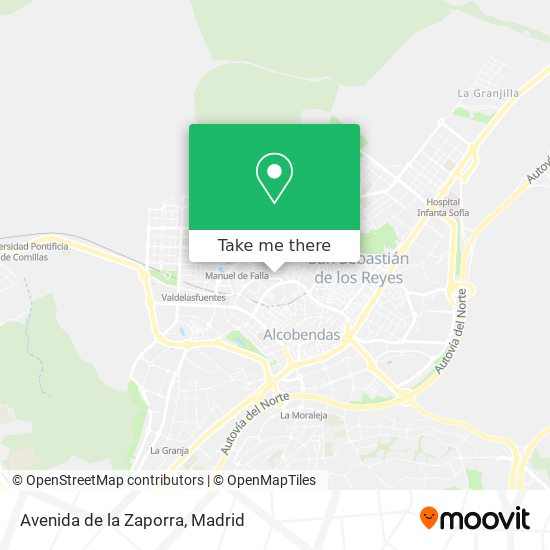 Avenida de la Zaporra map