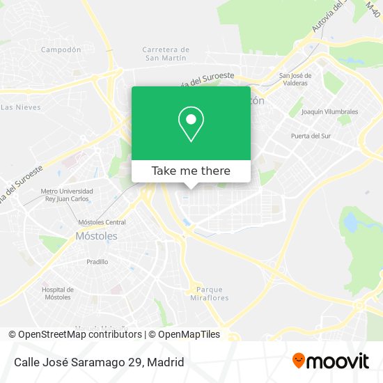 mapa Calle José Saramago 29